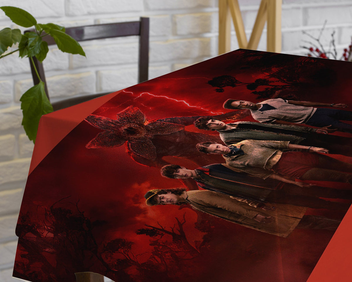 Stranger Things Theme Cake Tablecover
