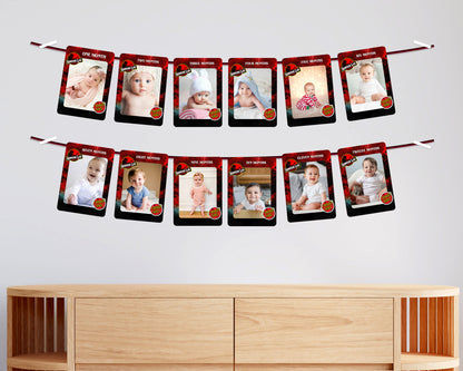 Stanger Things Theme 12 Months Photo Banner