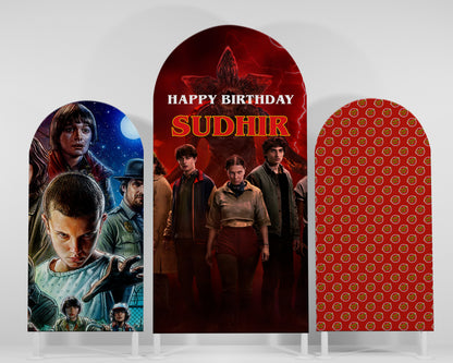 Stranger Things  Theme Arch Backdrop