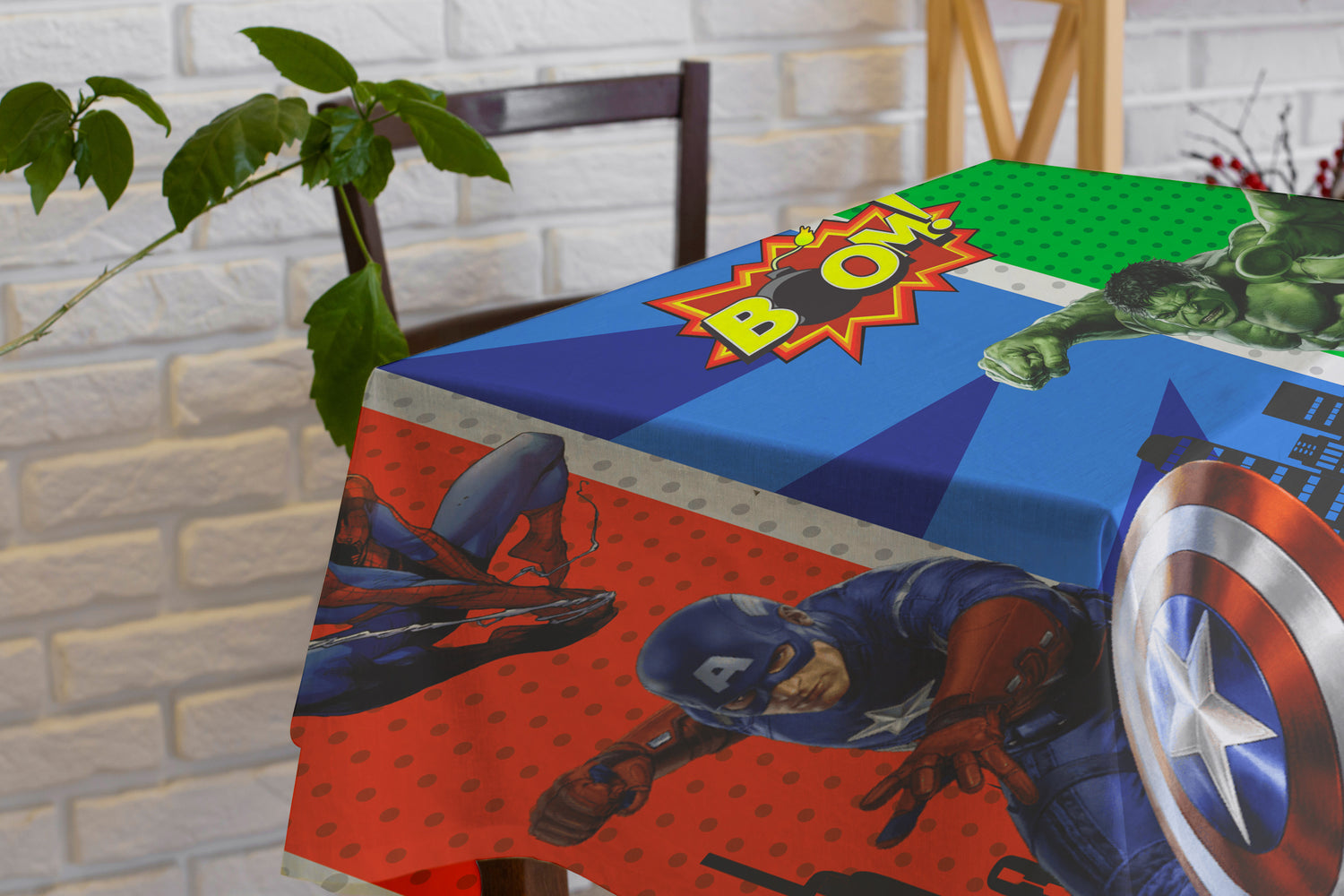 Avengers Theme Cake Tablecover