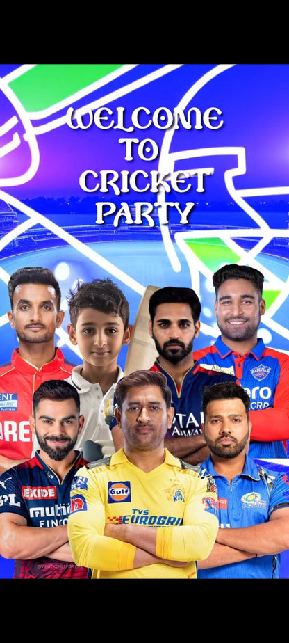 Cricket  Theme E-Video Invite