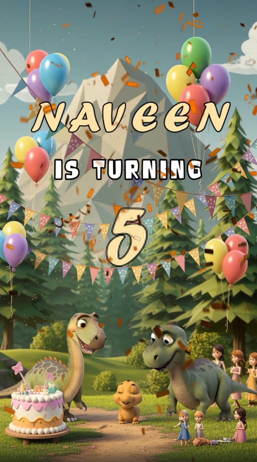 Dinosaur Theme E-Video Invite