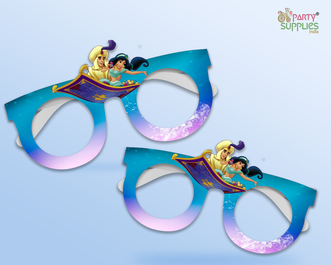 Aladdin Theme Birthday Party Glasses