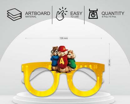 Alvin And Chipmunks theme Birthday Party glasses - image 3 of 8 | Party Supplies India