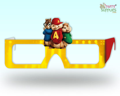 PSI Alvin And Chipmunks theme Birthday Party glasses