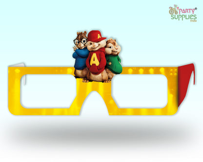 Alvin And Chipmunks theme Birthday Party glasses - 6 Pcs. / Rectangle - image 5 of 8 | Party Supplies India