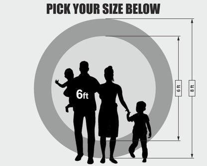 Construction Theme Personalized Round Backdrop