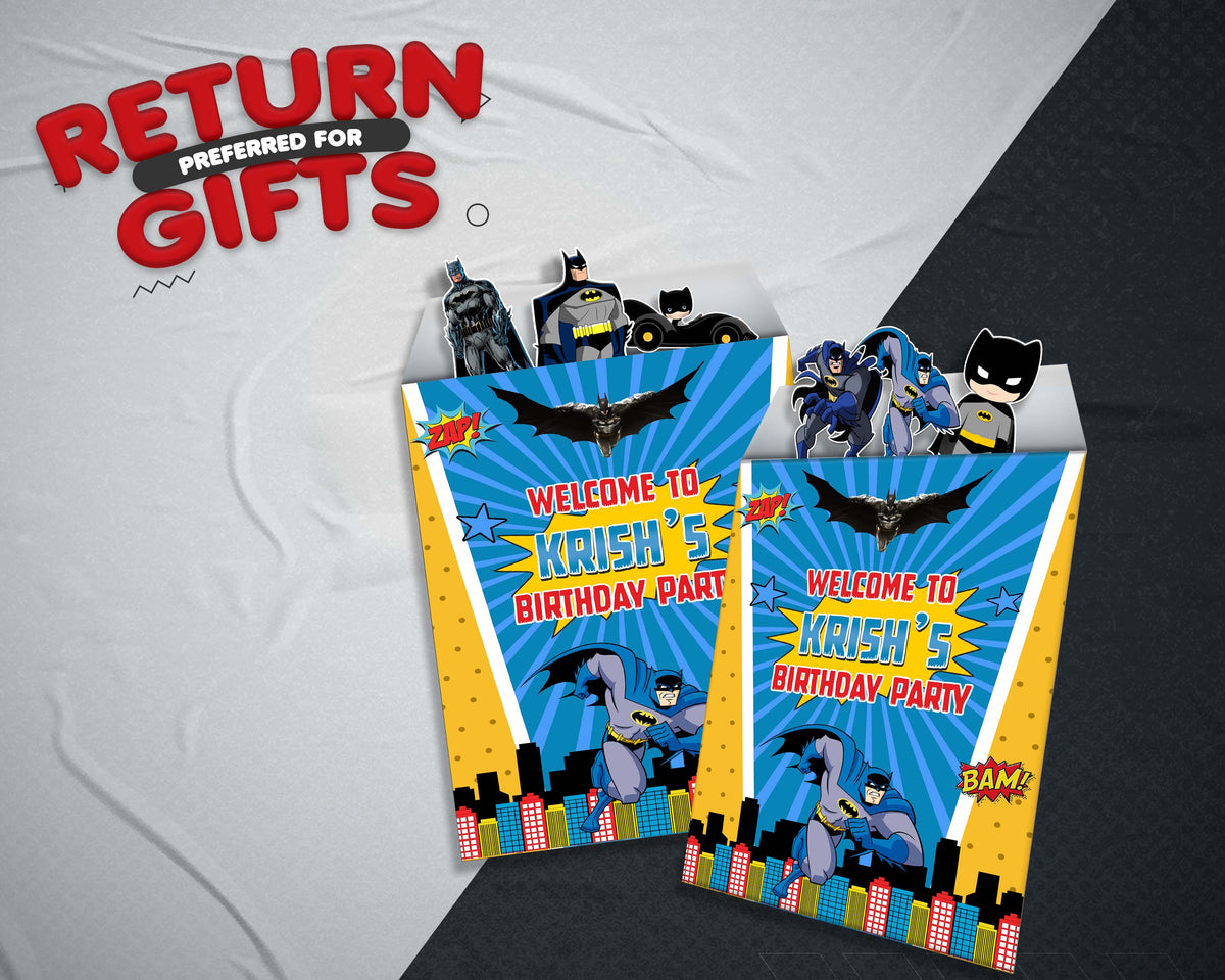 Batman Theme Mini Magnetic Return Gift Pack | Theme Return Gift – Party ...