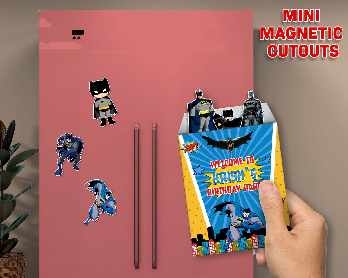 Batman Theme Mini Magnetic Return Gift Pack | Theme Return Gift – Party ...