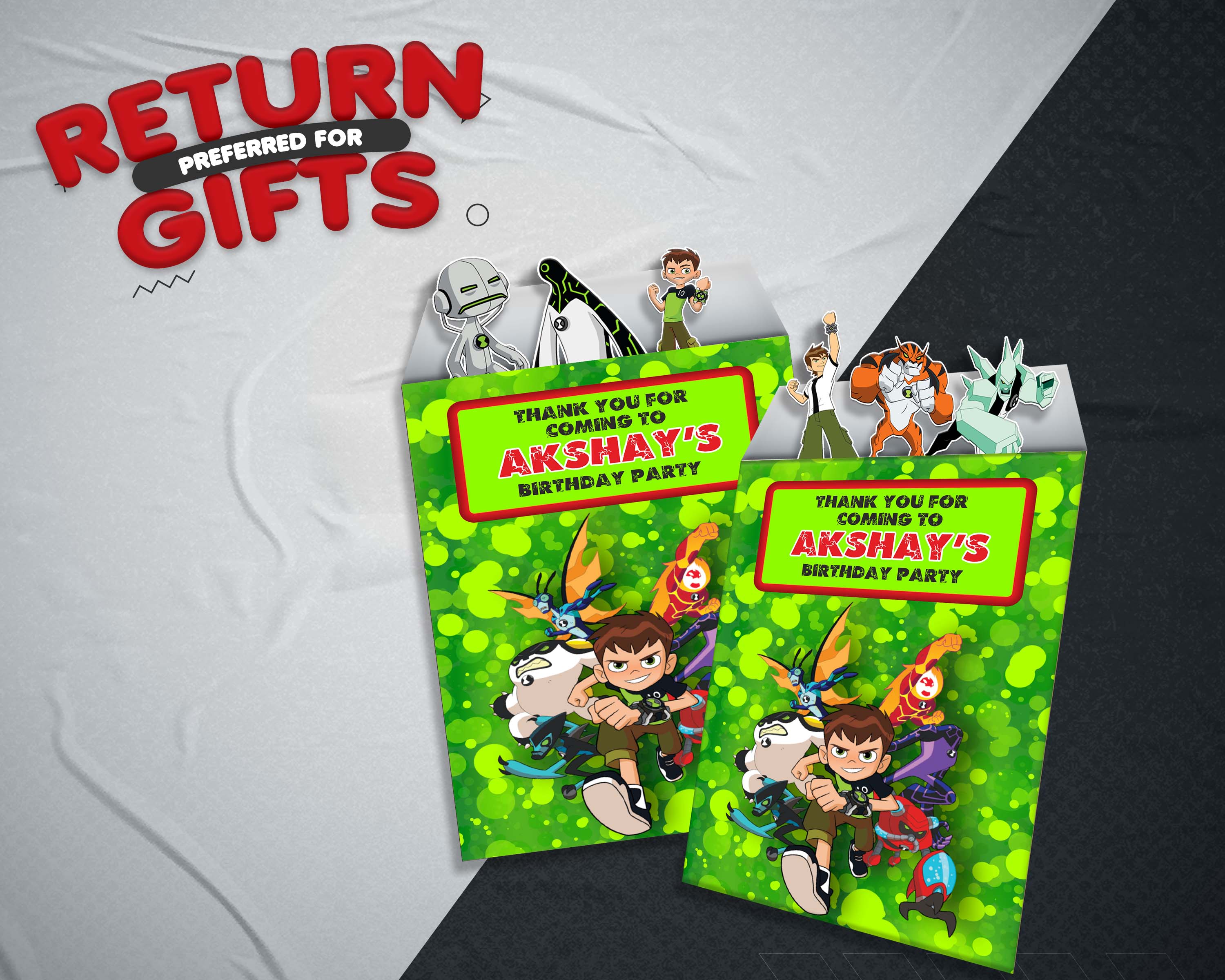 Ben 10 Theme Mini Magnetic Return Gift Pack