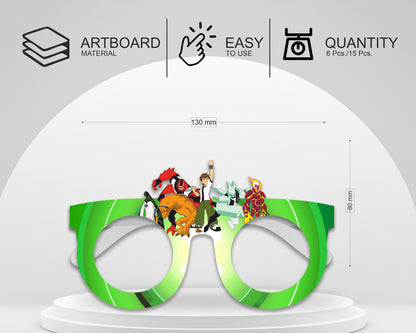 Ben10 Theme Birthday Party Glasses