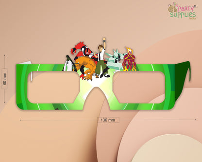 Ben10 Theme Birthday Party Glasses