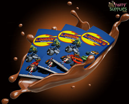 PSI Blaze And The Monster Machines Theme Home Made Chocolate Return Gifts