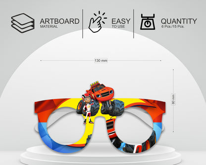 Blaze And The Monster Machines theme Birthday Party glasses