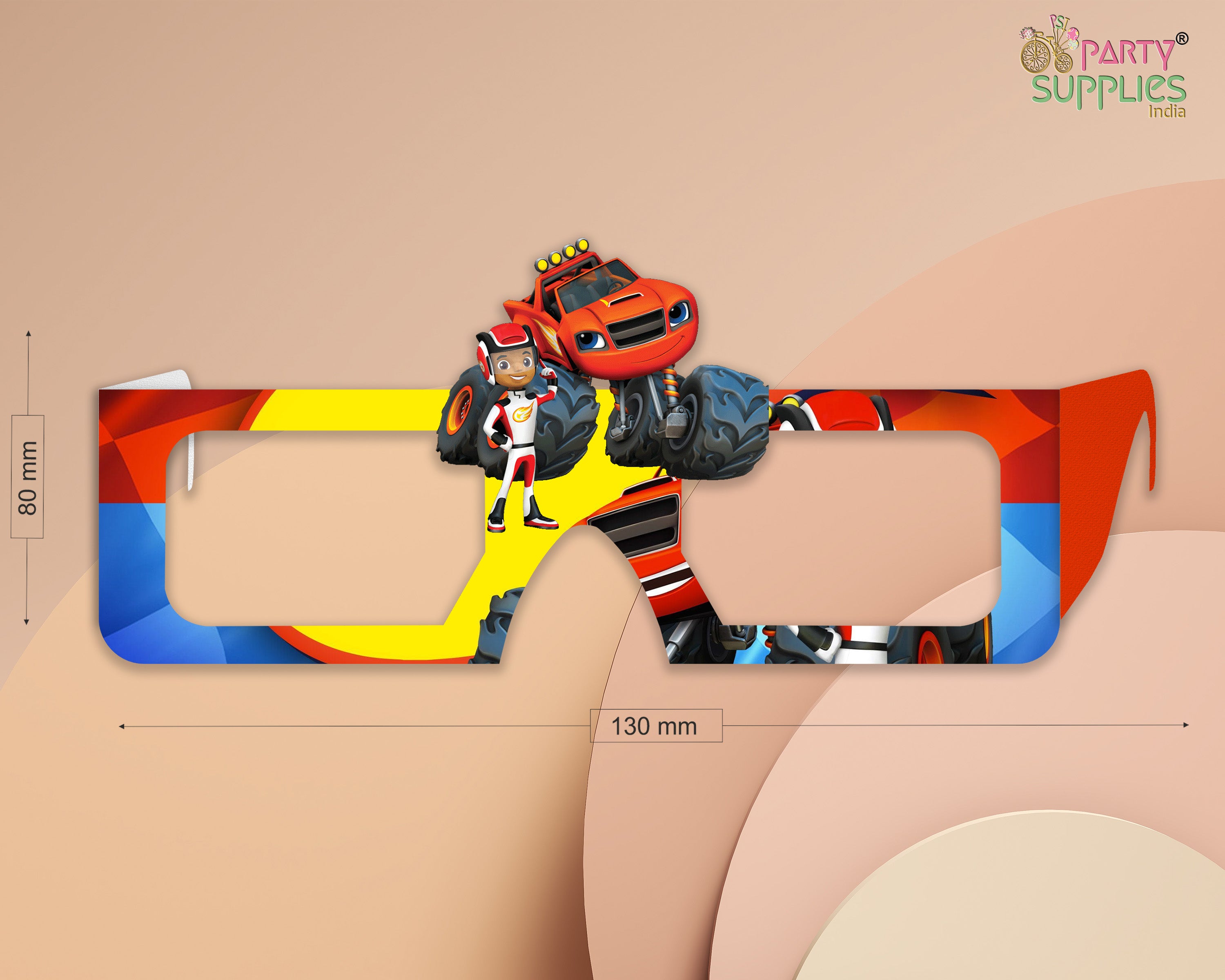 Blaze And The Monster Machines theme Birthday Party glasses