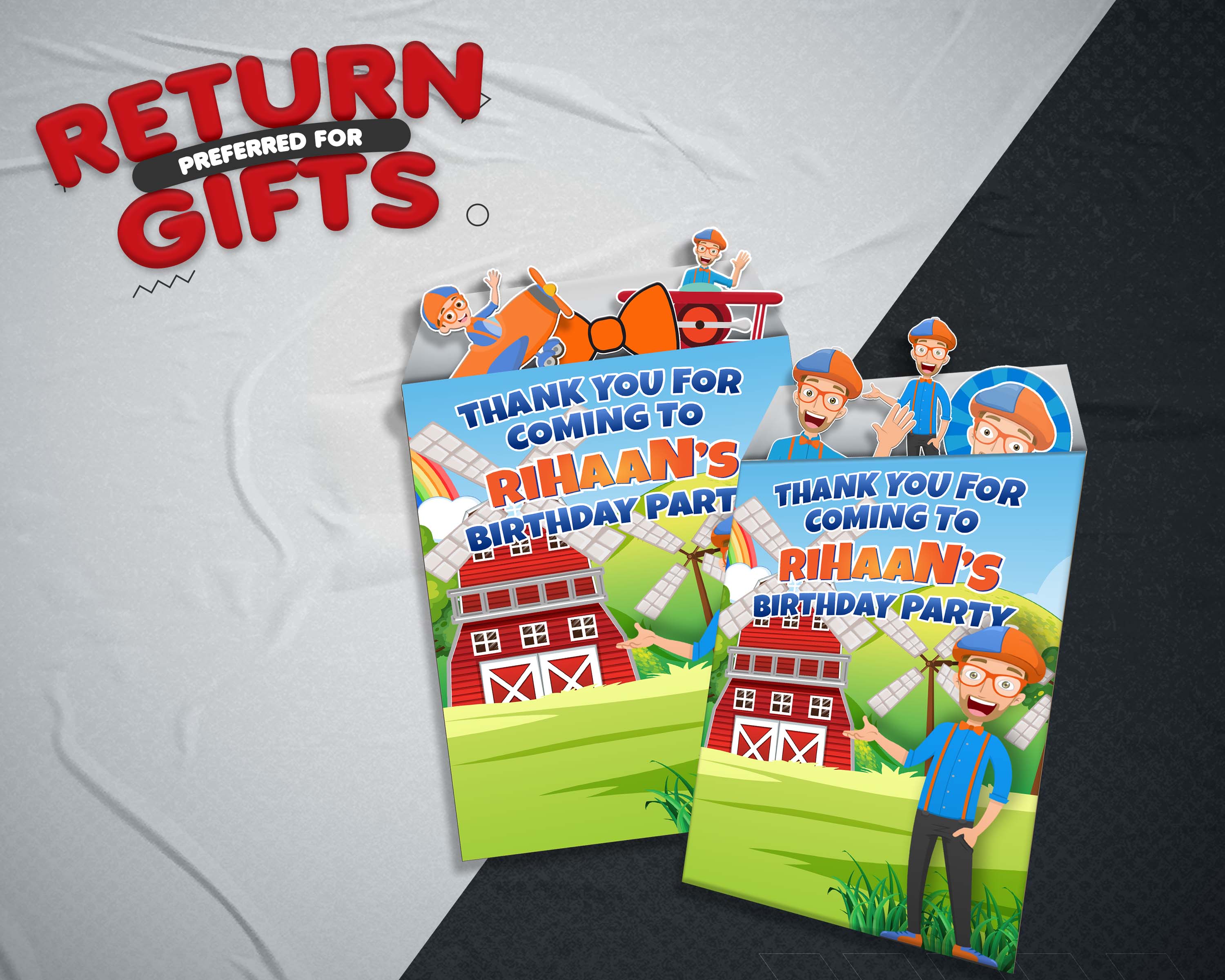 Blippi Theme Mini Magnetic Return Gift Pack