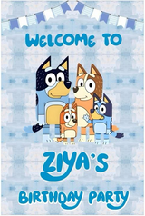 Bluey Theme customized Welcome Board | Party Supplies India