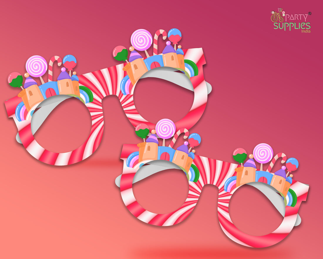 Candy theme Birthday Party glasses
