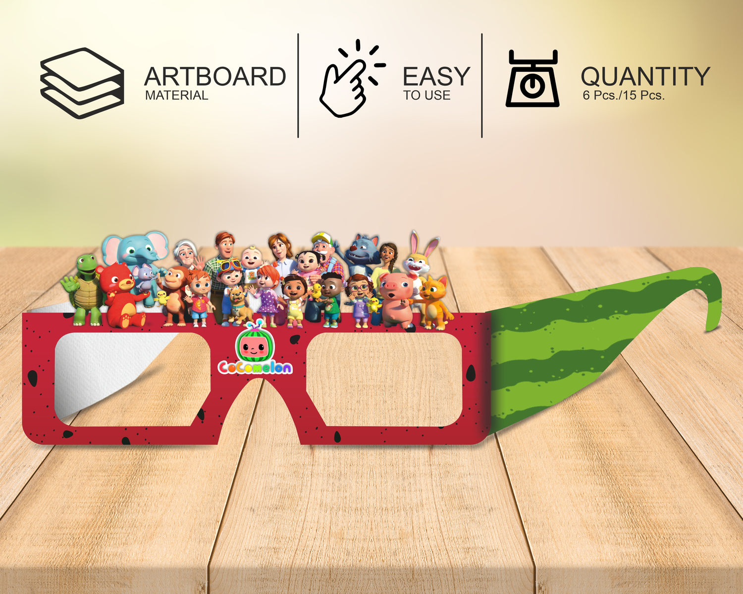 Cocomelon Boy theme Birthday Party glasses Birthday Party themes