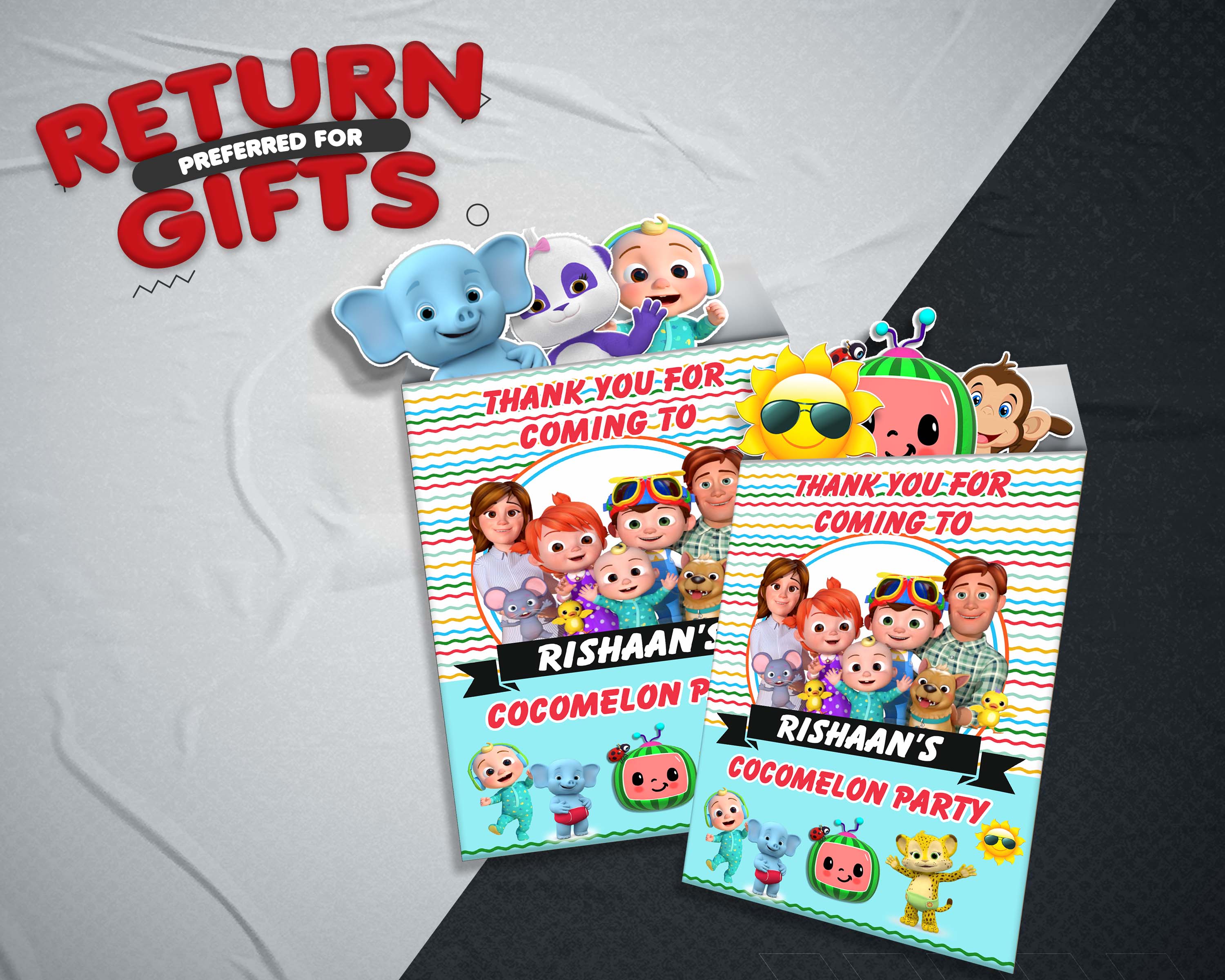 Cocomelon Theme Mini Magnetic Return Gift Pack