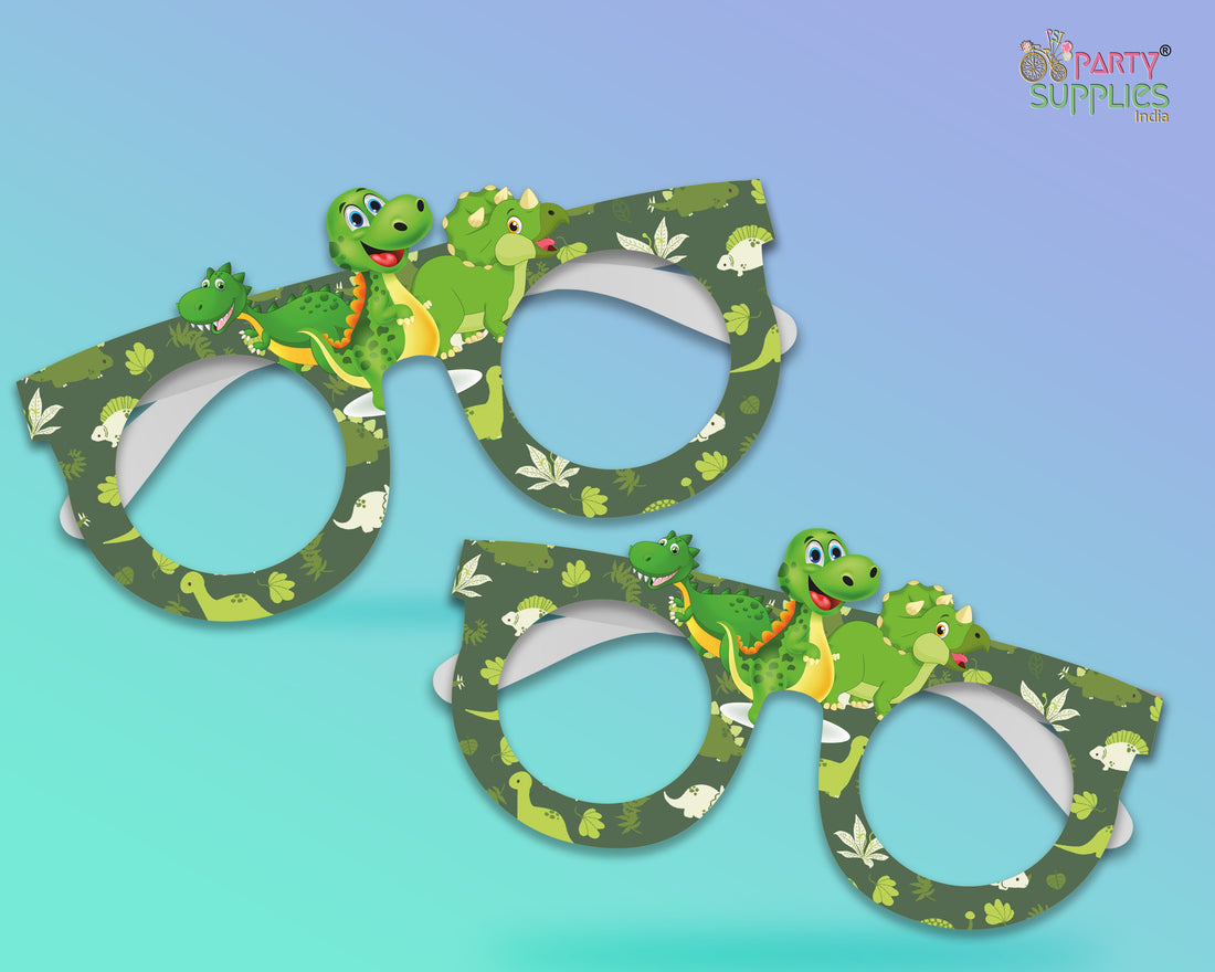 Dinosaur theme Birthday Party glasses