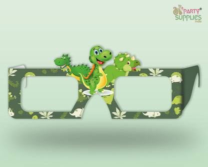 Dinosaur theme Birthday Party glasses