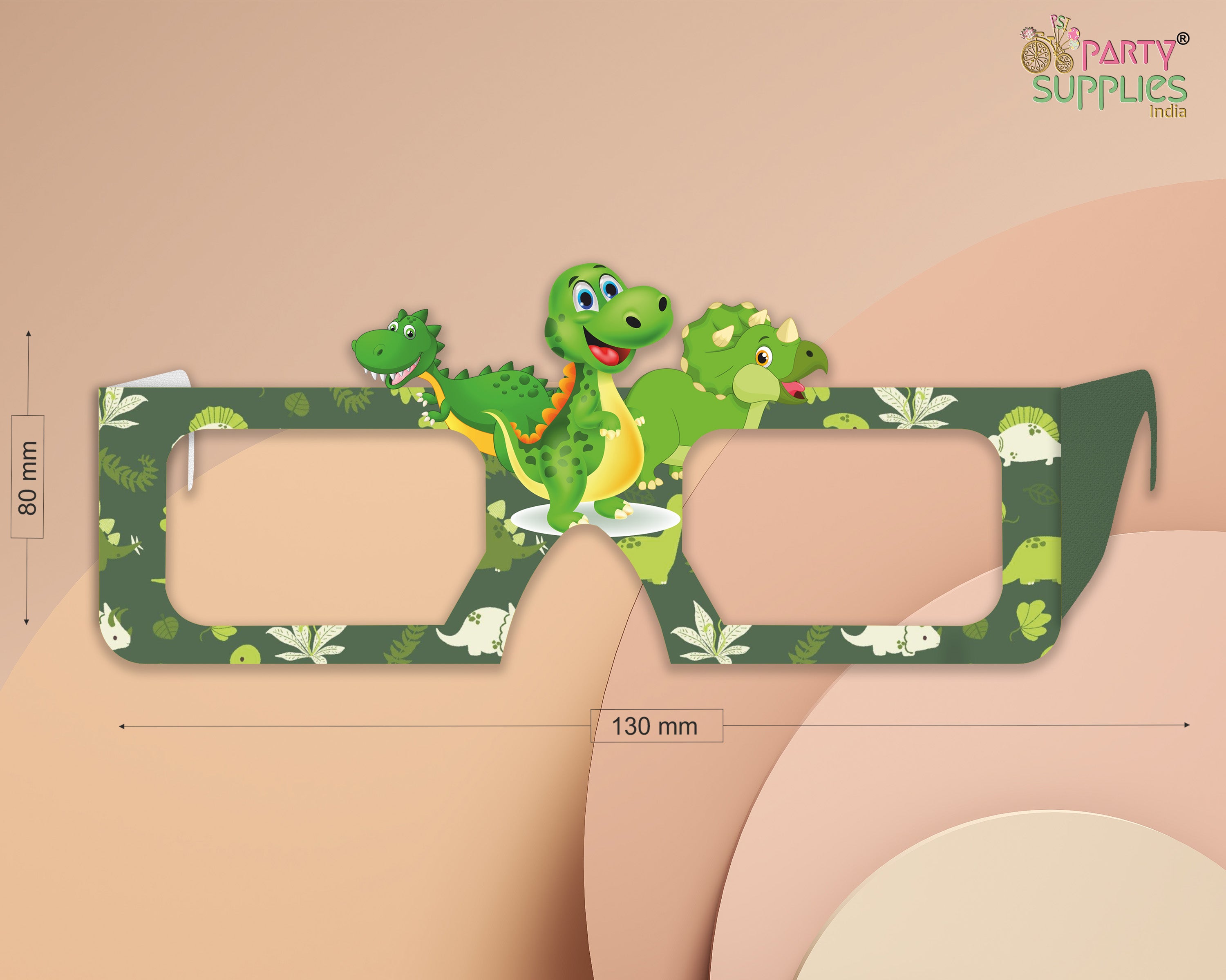 Dinosaur theme Birthday Party glasses