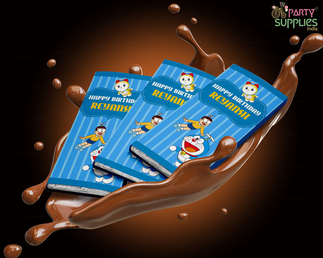 Doraemon Theme Home Made Chocolate Return Gifts