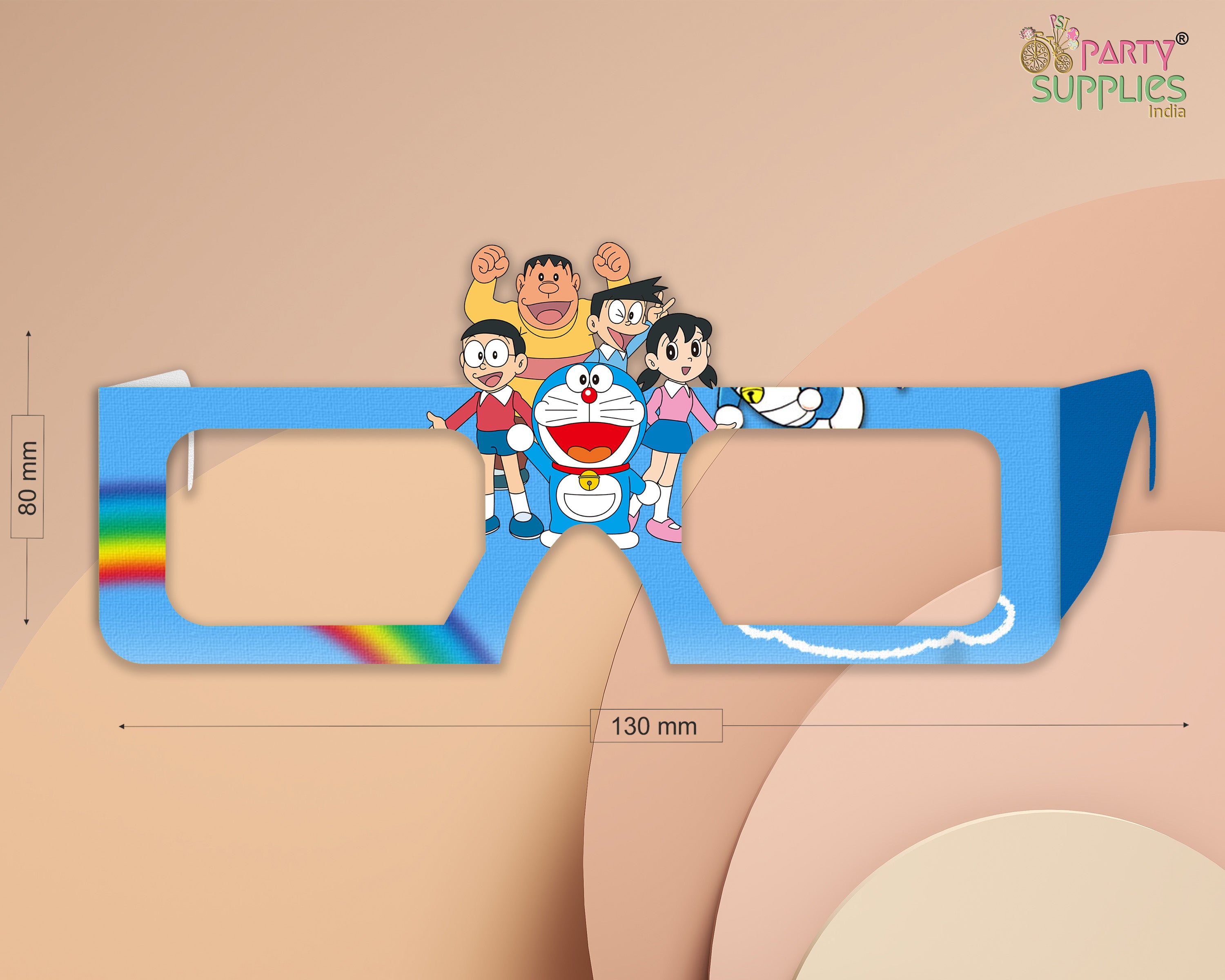 Doremon Theme Birthday Party glasses