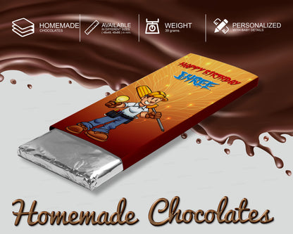 Electrician Theme Home Made Chocolate Return Gifts