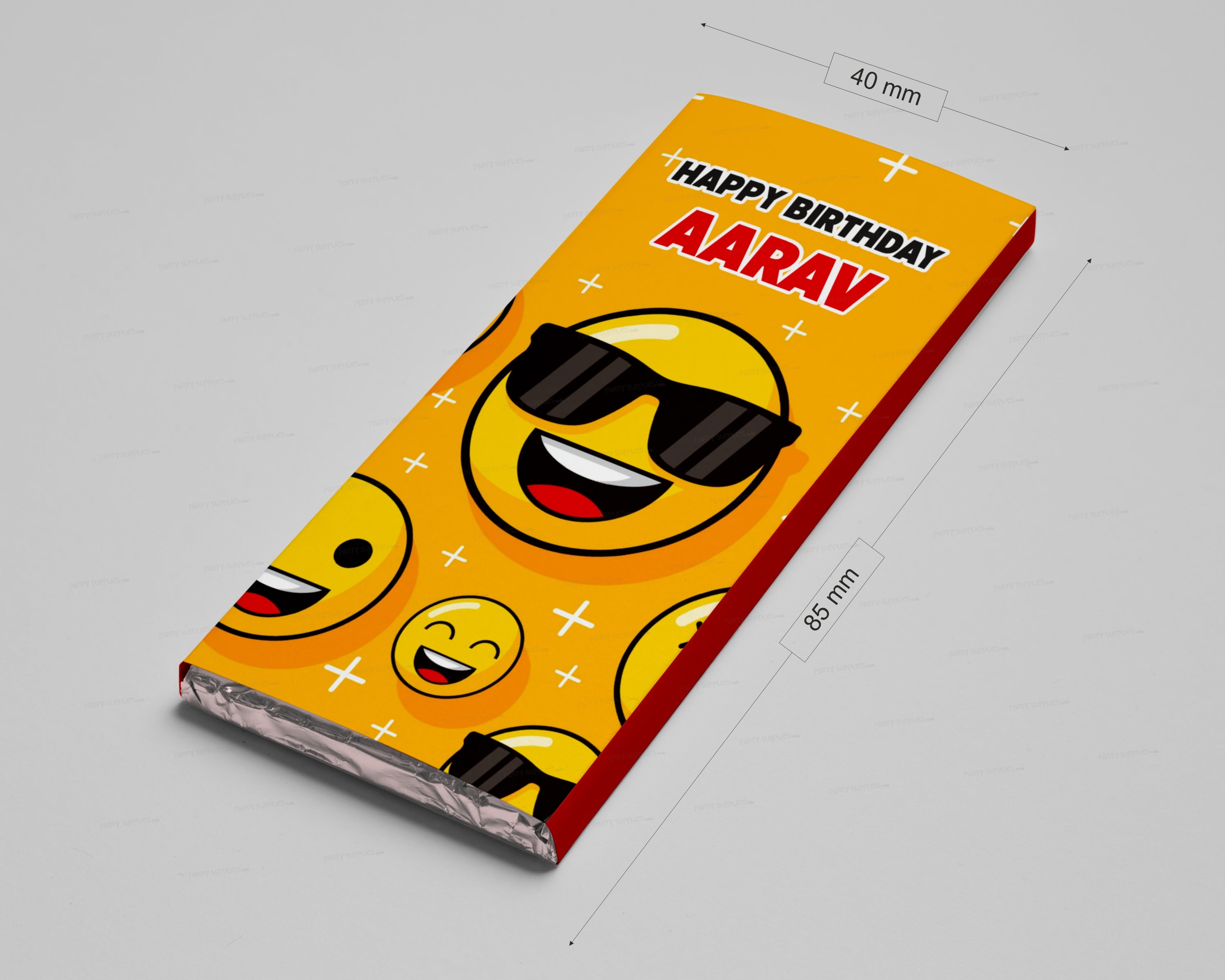 Emoji Theme Home Made Chocolate Return Gifts