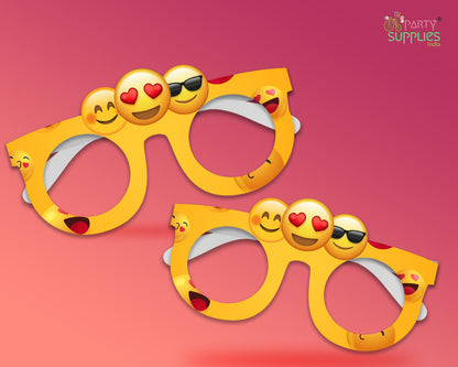 Emoji Theme Birthday Party glasses