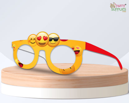 Emoji Theme Birthday Party glasses