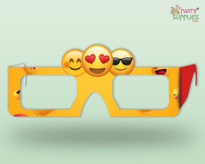 Emoji Theme Birthday Party glasses