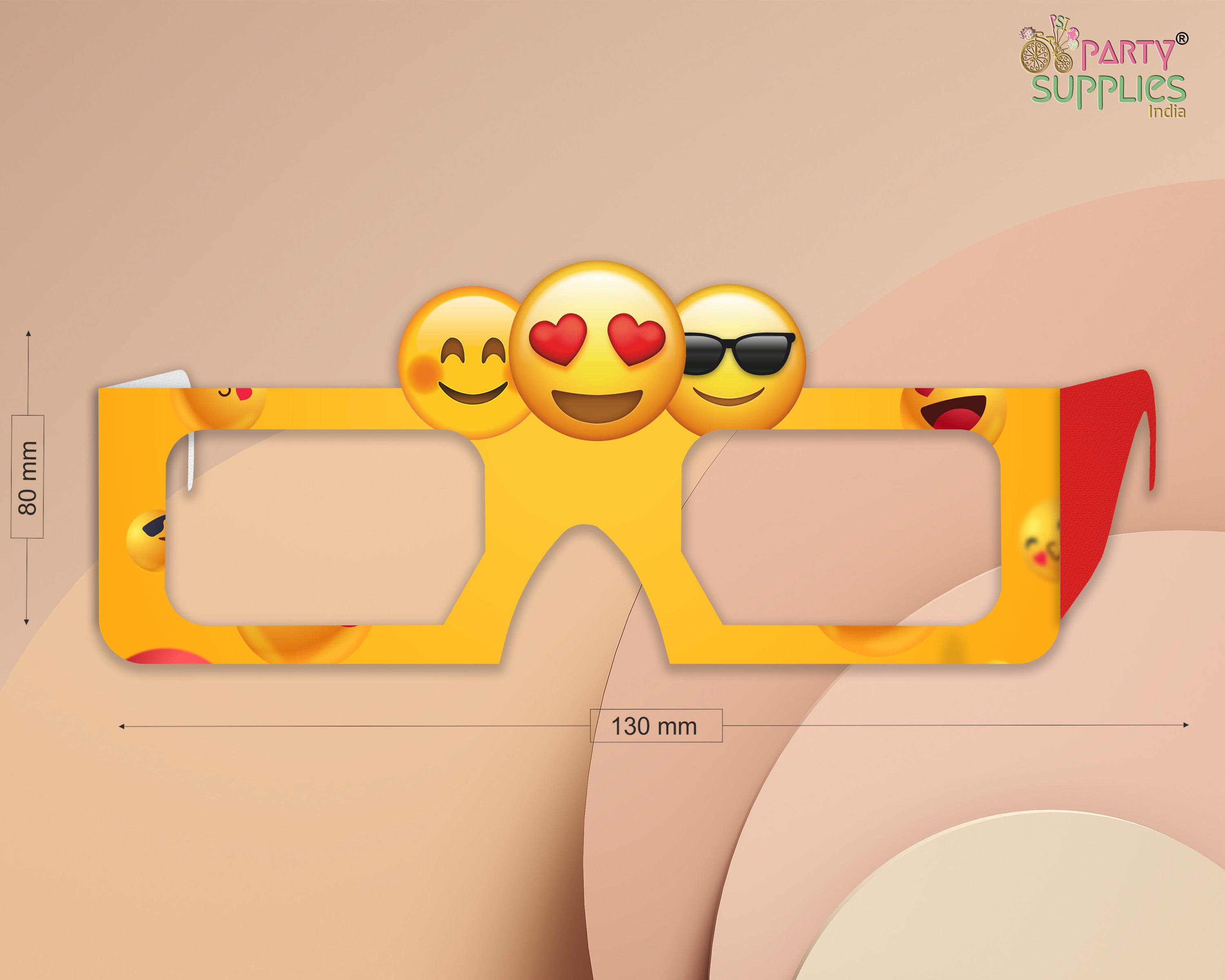 Emoji Theme Birthday Party glasses