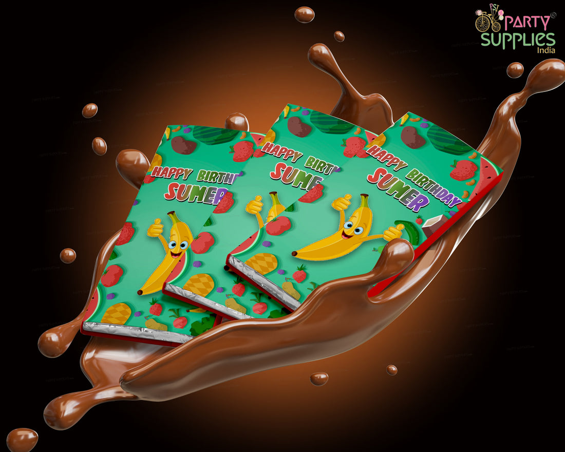 Fruits Theme Home Made Chocolate Return Gifts