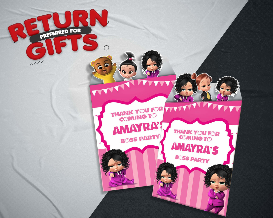 PSI Girl Boss Baby Theme Mini Magnetic Return Gift Pack
