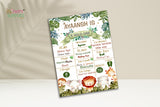 Jungle Theme Personalized Chalk Board - image 1 of 3 | Party Supplies India