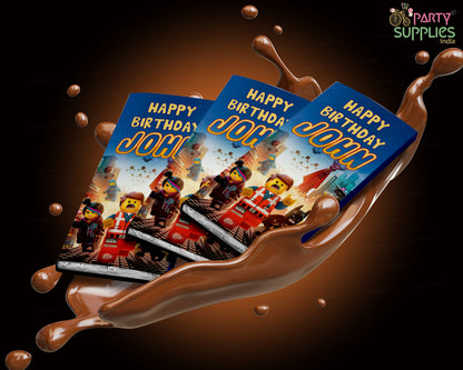 Lego Theme Home Made Chocolate Return Gifts