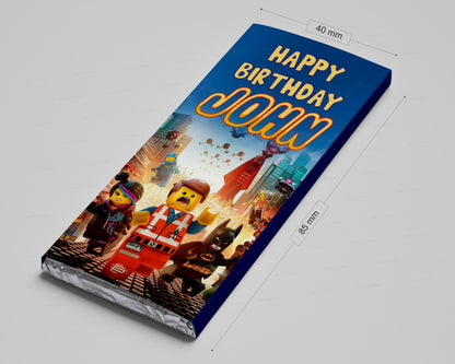 Lego Theme Home Made Chocolate Return Gifts