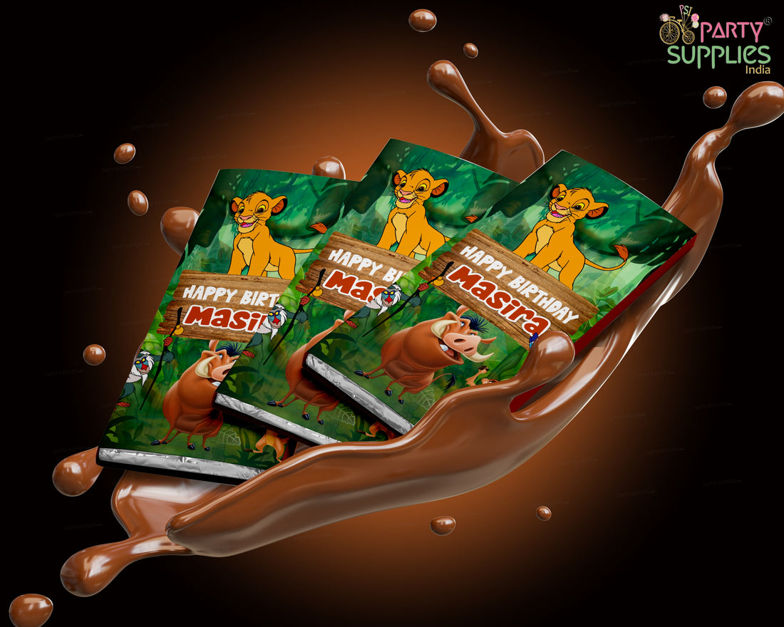 Lion king Theme Home Made Chocolate Return Gifts