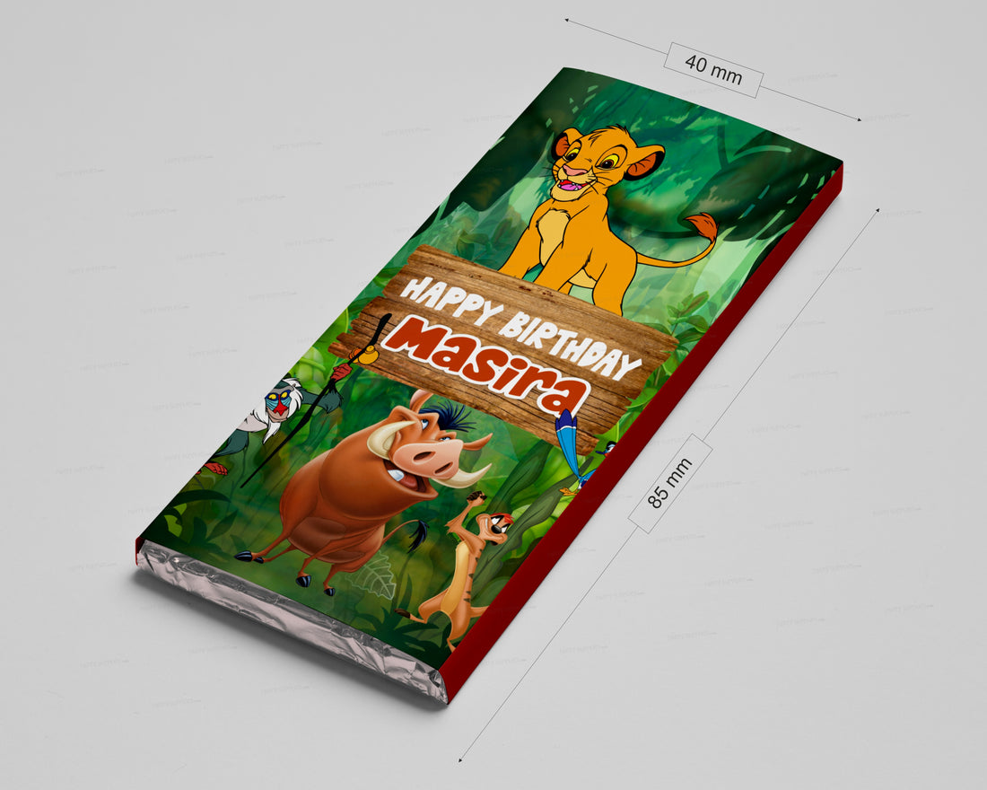 Lion king Theme Home Made Chocolate Return Gifts