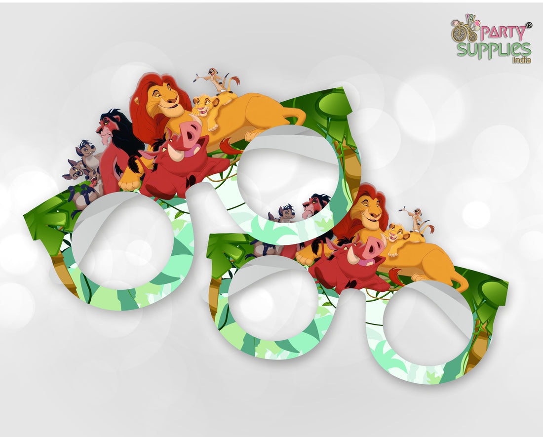 Lion King Theme Birthday Party Glasses