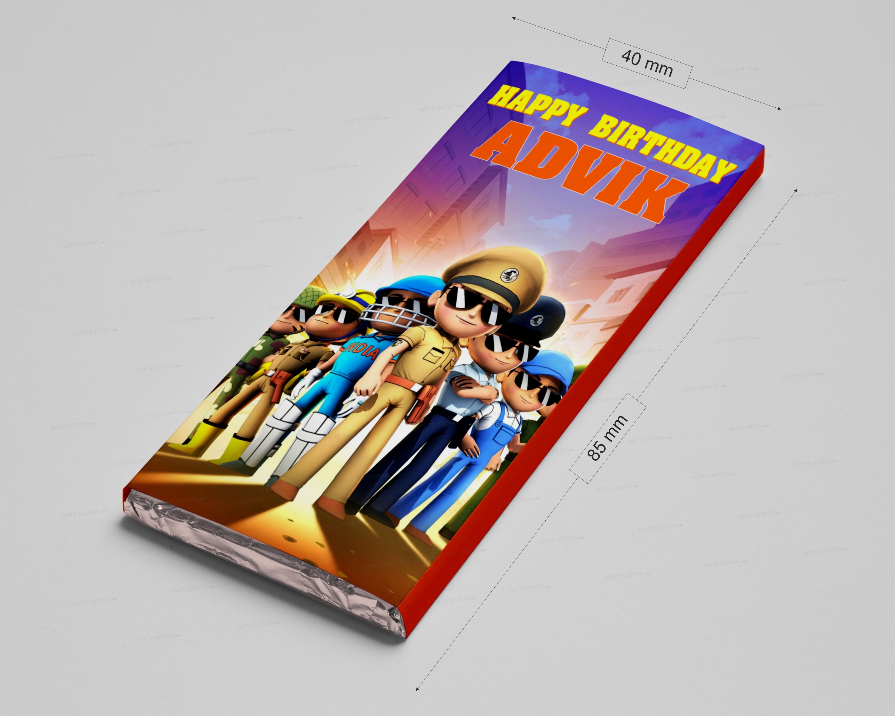 Little Singham Theme Home Made Chocolate Return Gifts