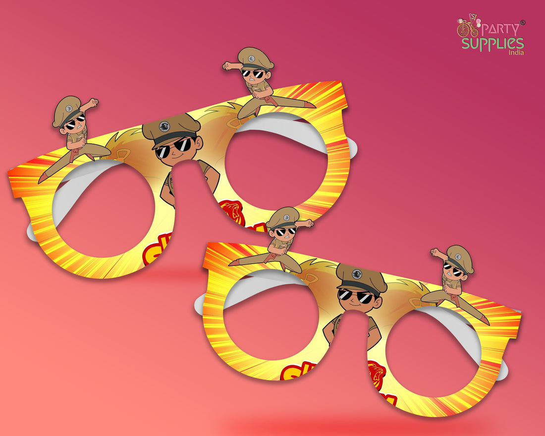Little Singham theme Birthday Party glasses
