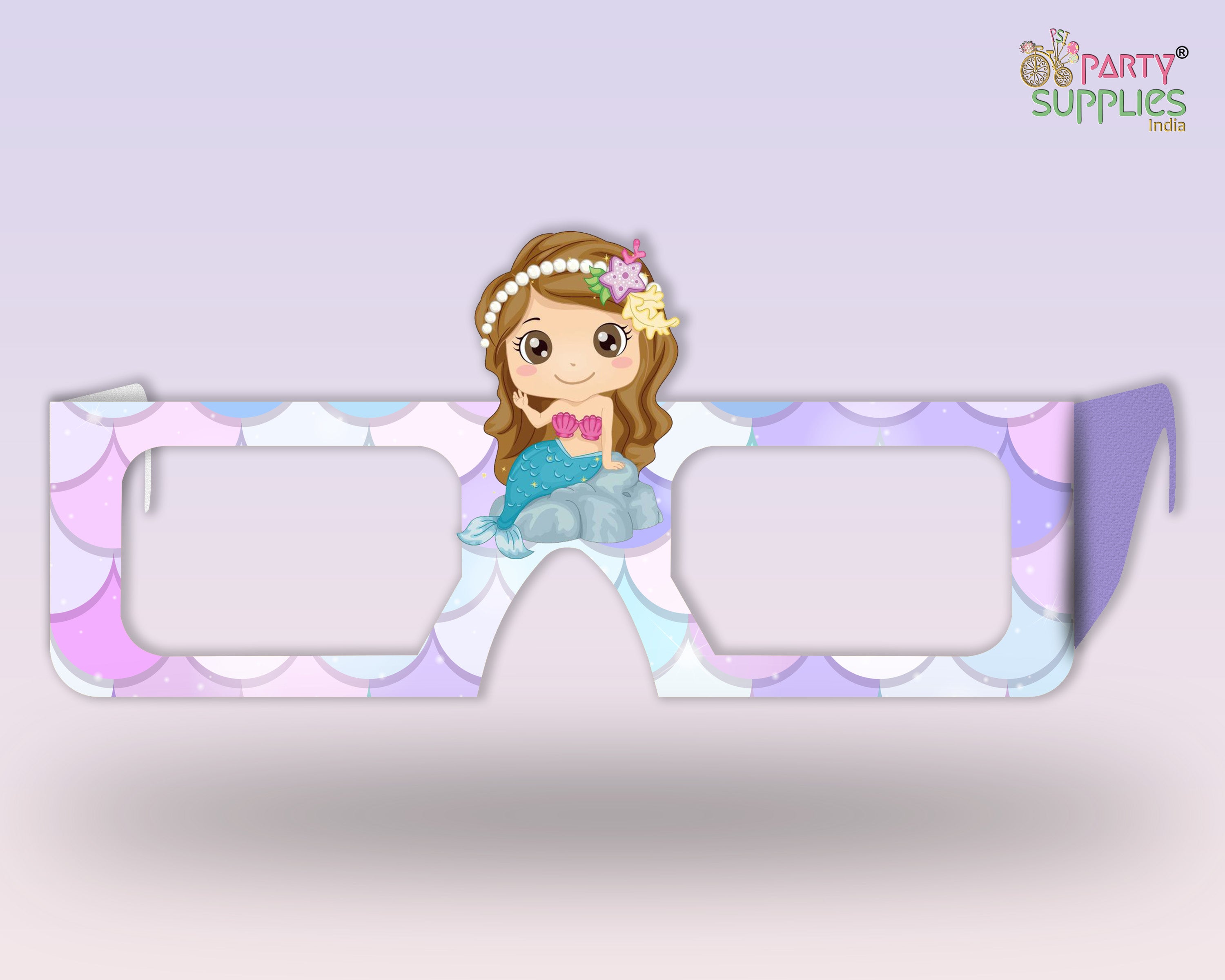 Mermaid theme Birthday Party glasses