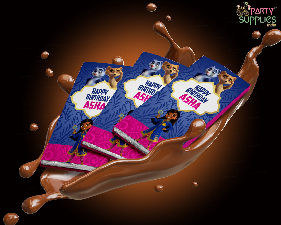 Mira The Royal Detective Theme Home Made Chocolate Return Gifts