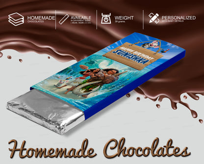 Moana Theme Home Made Chocolate Return Gifts