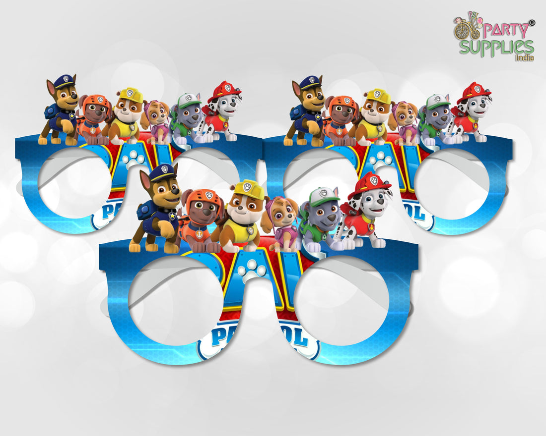 Paw Patrol theme Birthday Party glasses