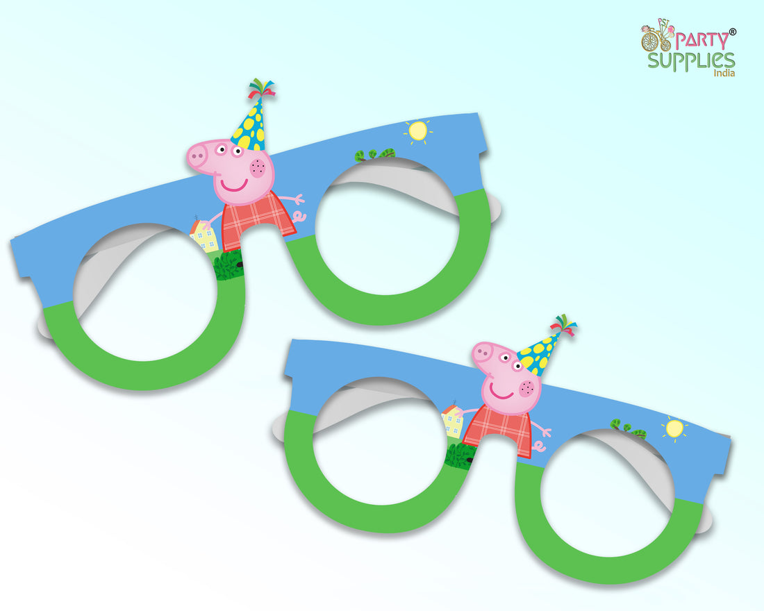 Peppa Pig theme Personalized Birthday Party glasses